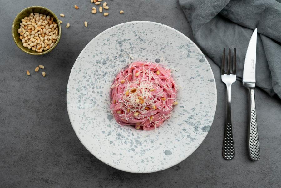 Pink pasta